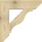 Ekena Millwork Funston Slat Rough Sawn Bracket, Douglas Fir, 6"W x 28"D x 28"H BKT06X28X28FST06RDF - alternate 2